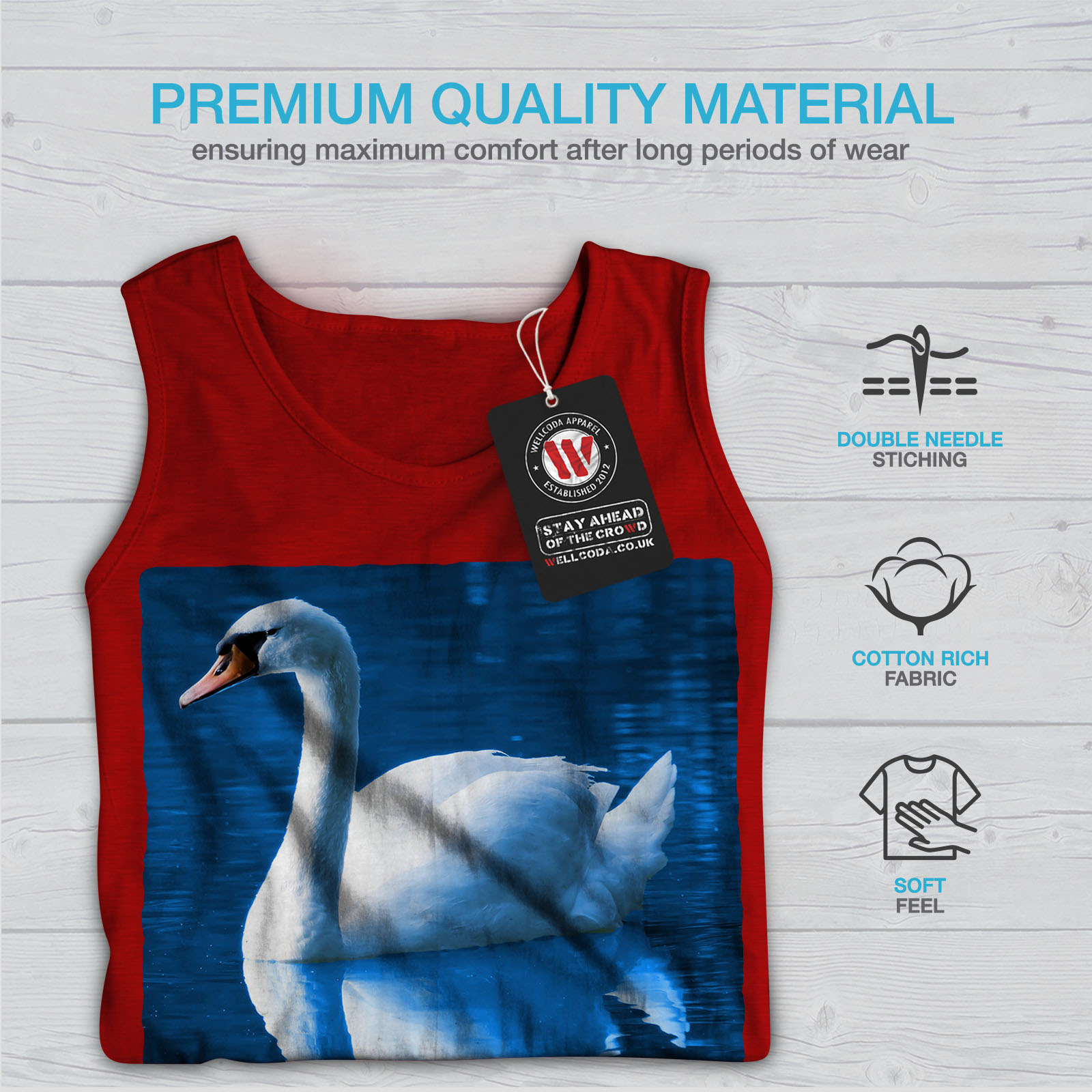 Swan Lake Bird Animal Men Sweatshirt NEWWellcoda