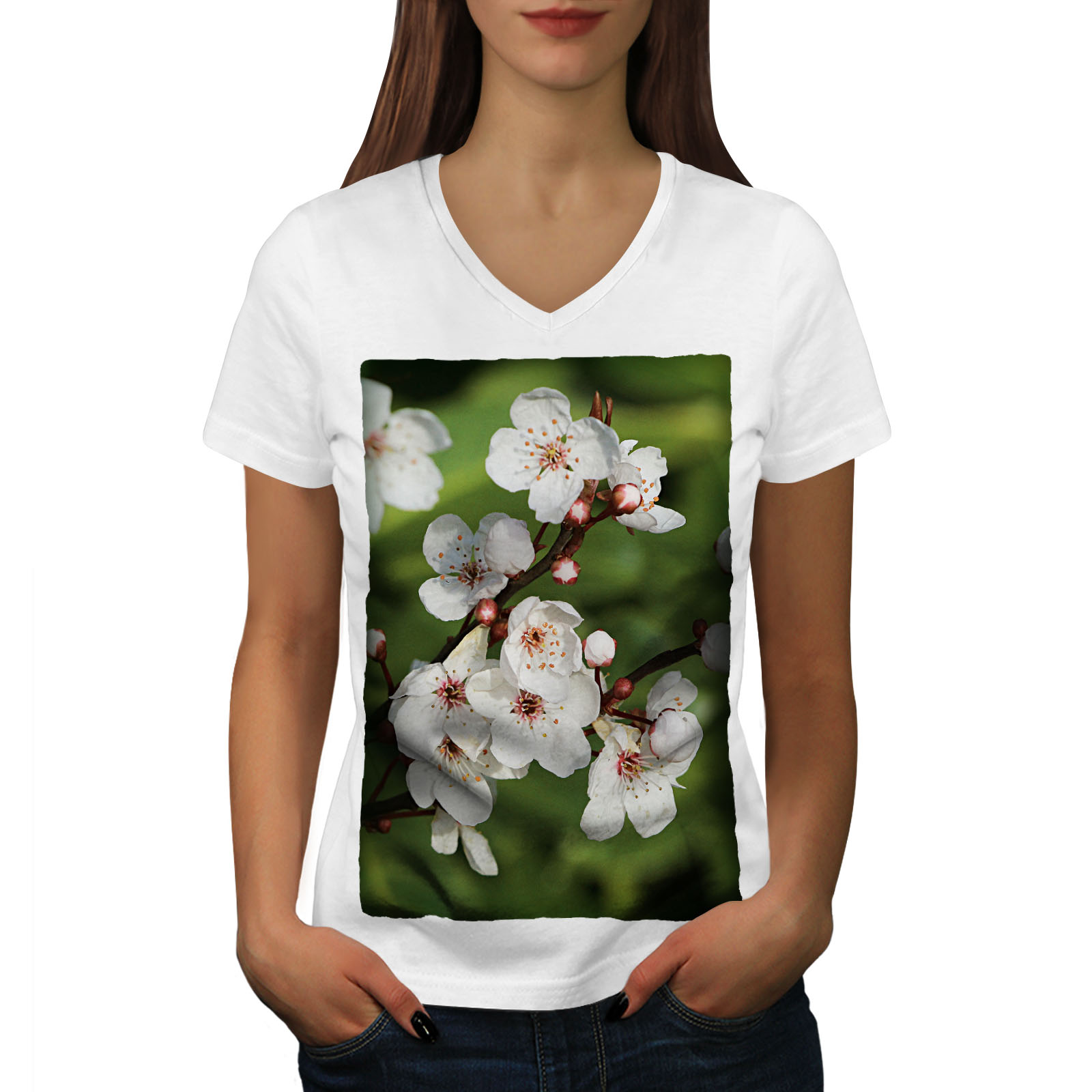 cherry blossom dress shirt