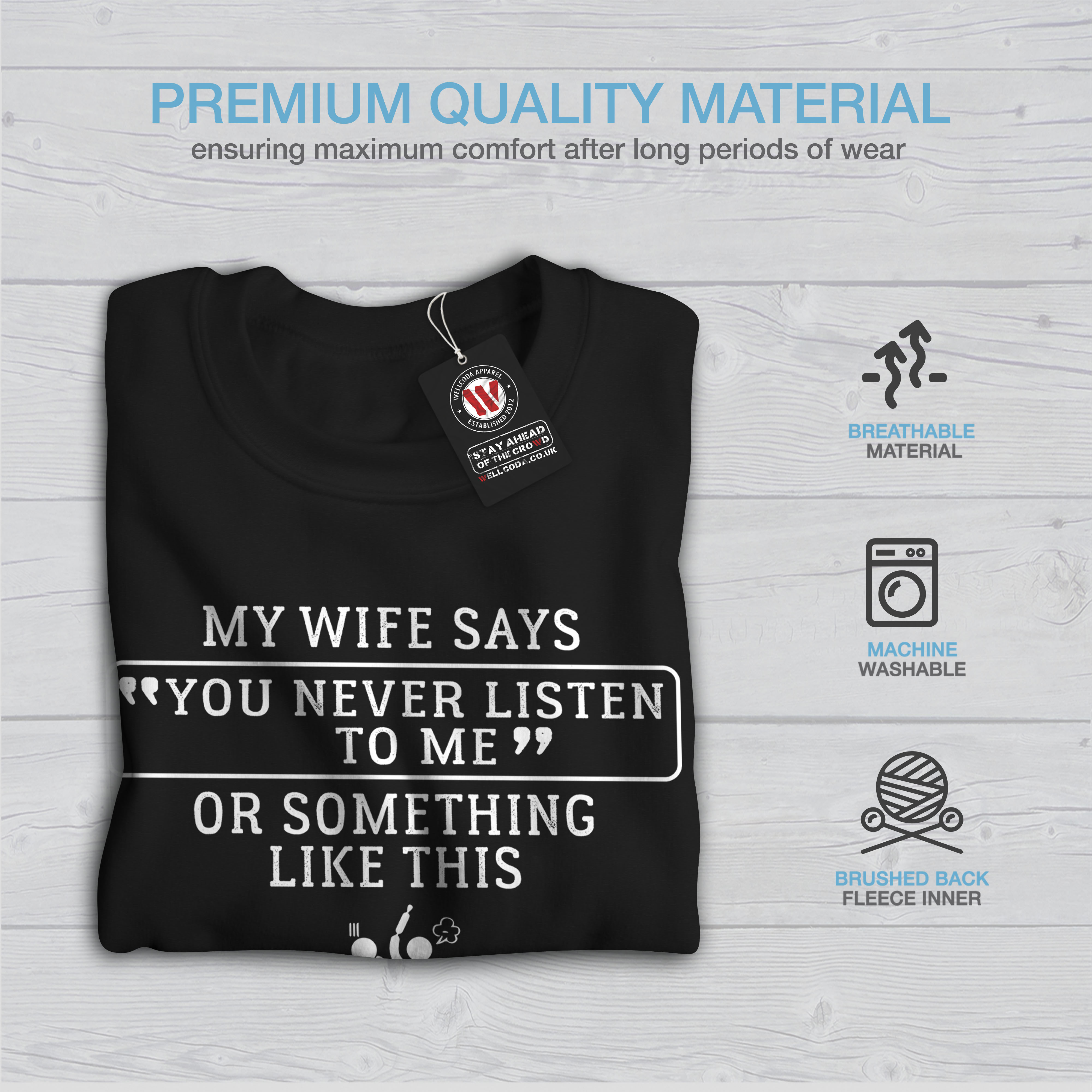 Sarcsatic Text Casual Jumper wellcoda Waife Marriage Mens Sweatshirt