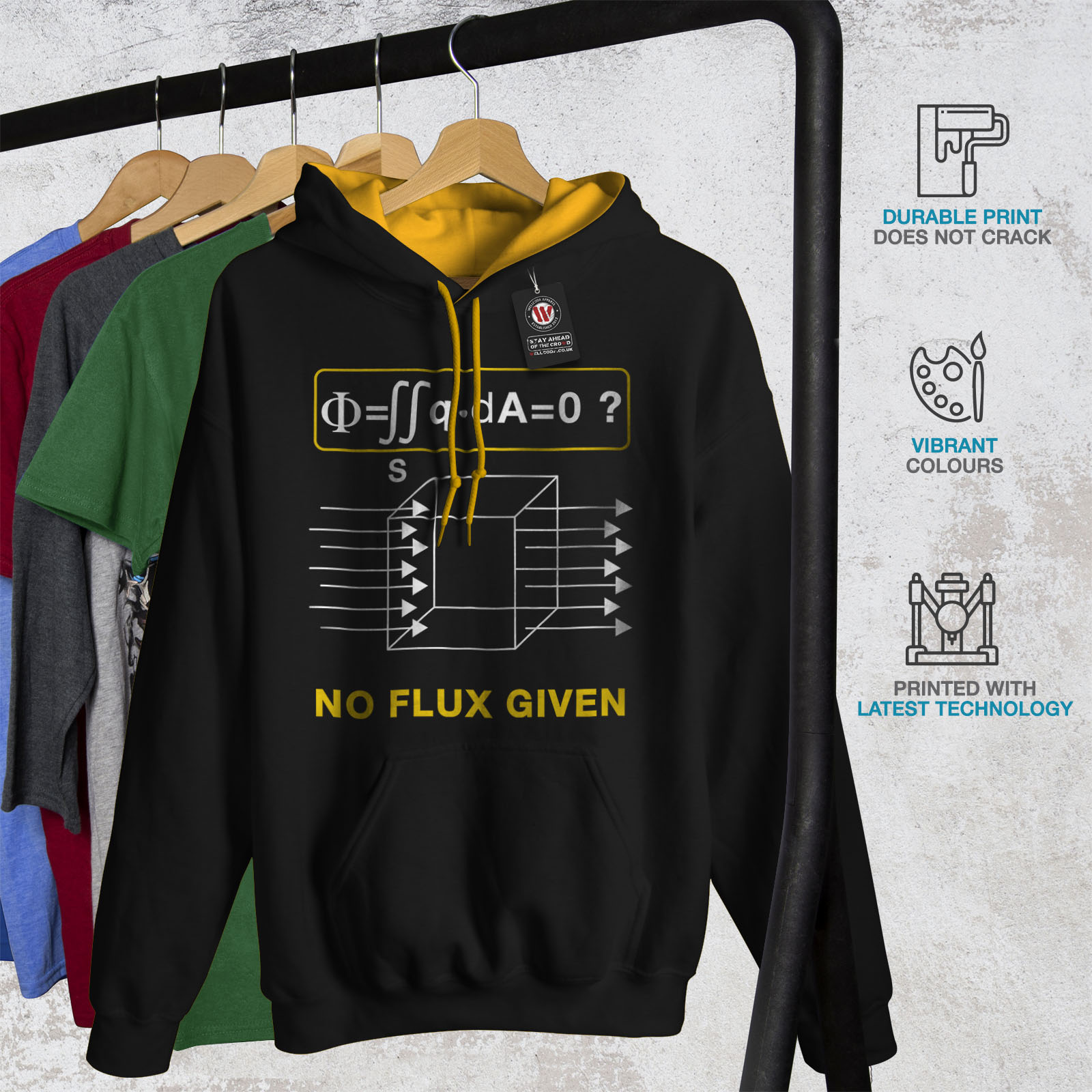 No Maglia Flx a Wellcoda Given cappuccio uomo con oro casual contrasto nera Scienza cappuccio Felpa CwxUzdx