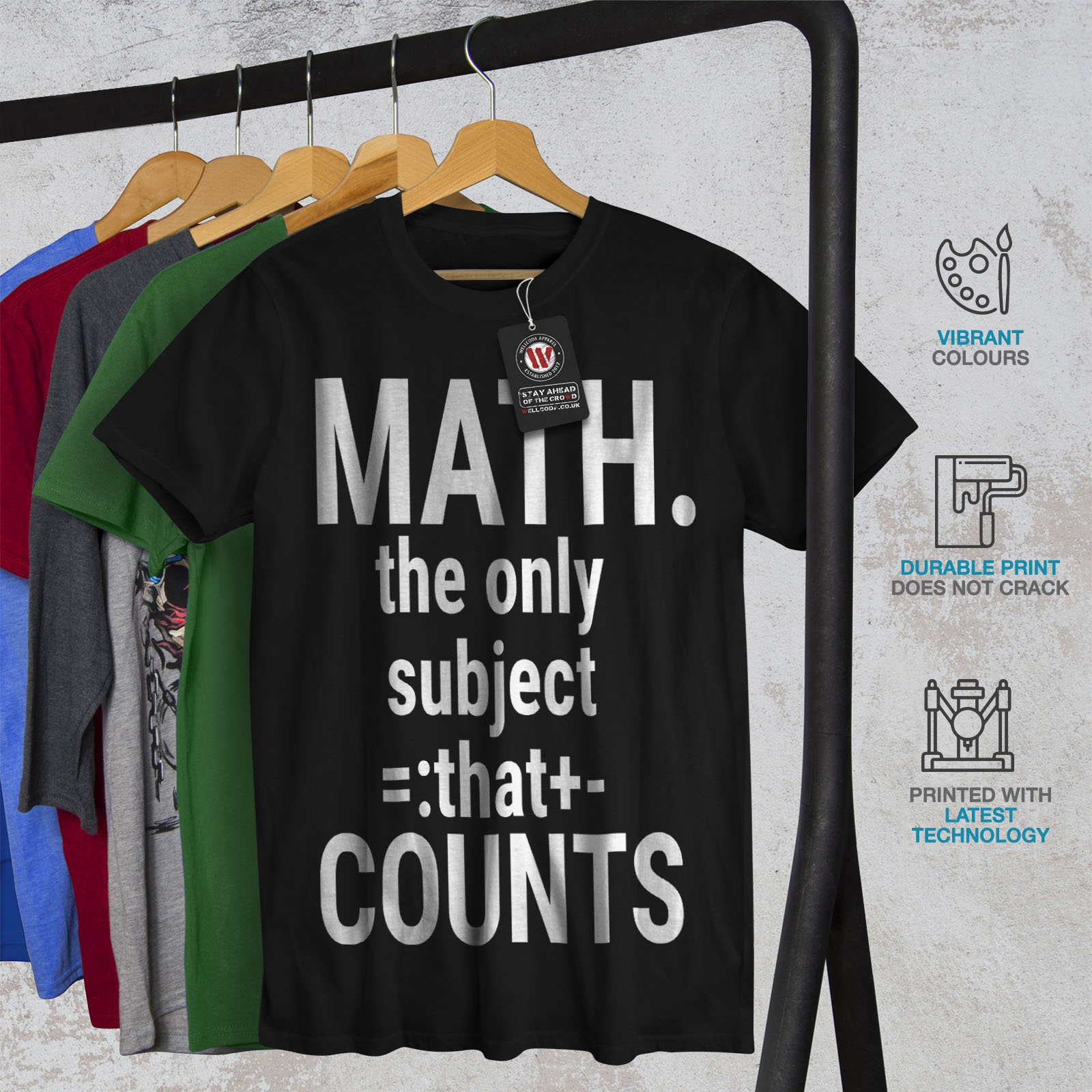 Wellcoda Math Slogan Mens T-shirt, Funny Quote Graphic Design Printed ...