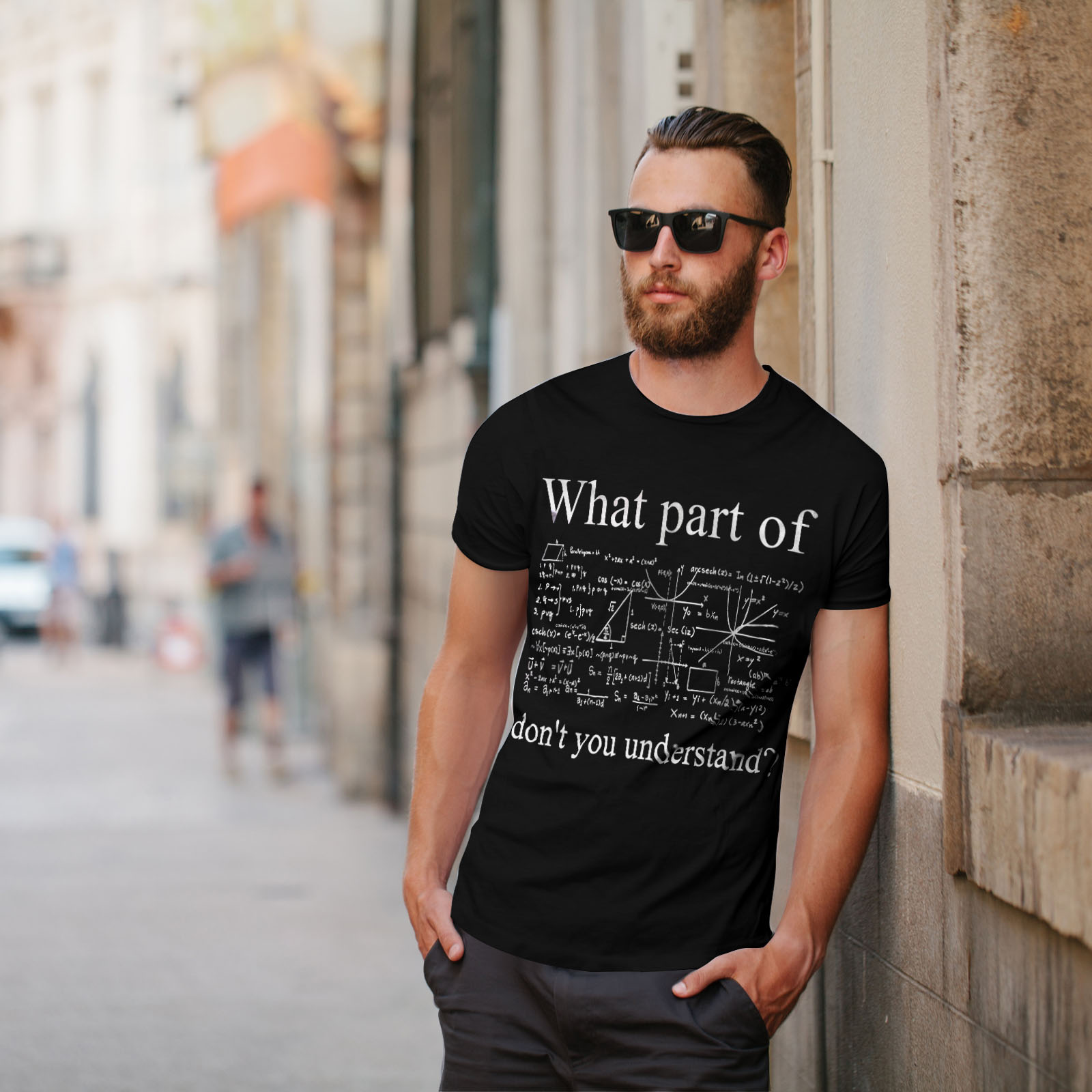 Wellcoda Hard Math Mens T shirt Funny Question Graphic Design Printed Tee