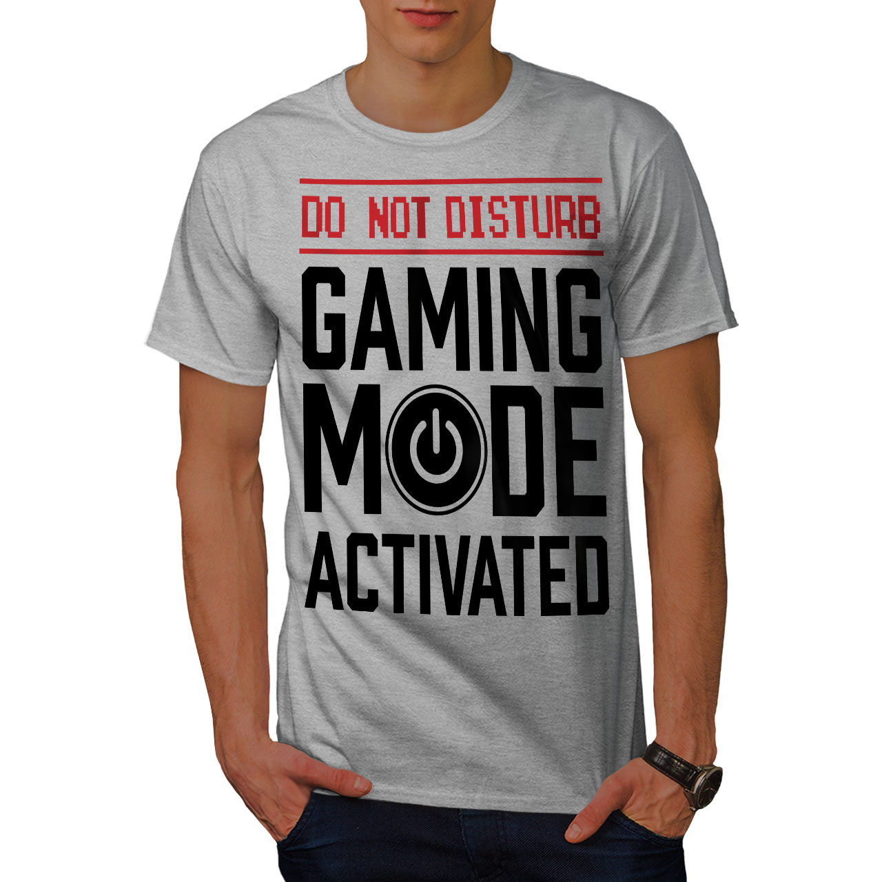 Wellcoda Gaming Mode On Mens Tshirt, Funny Graphic Design Printed Tee