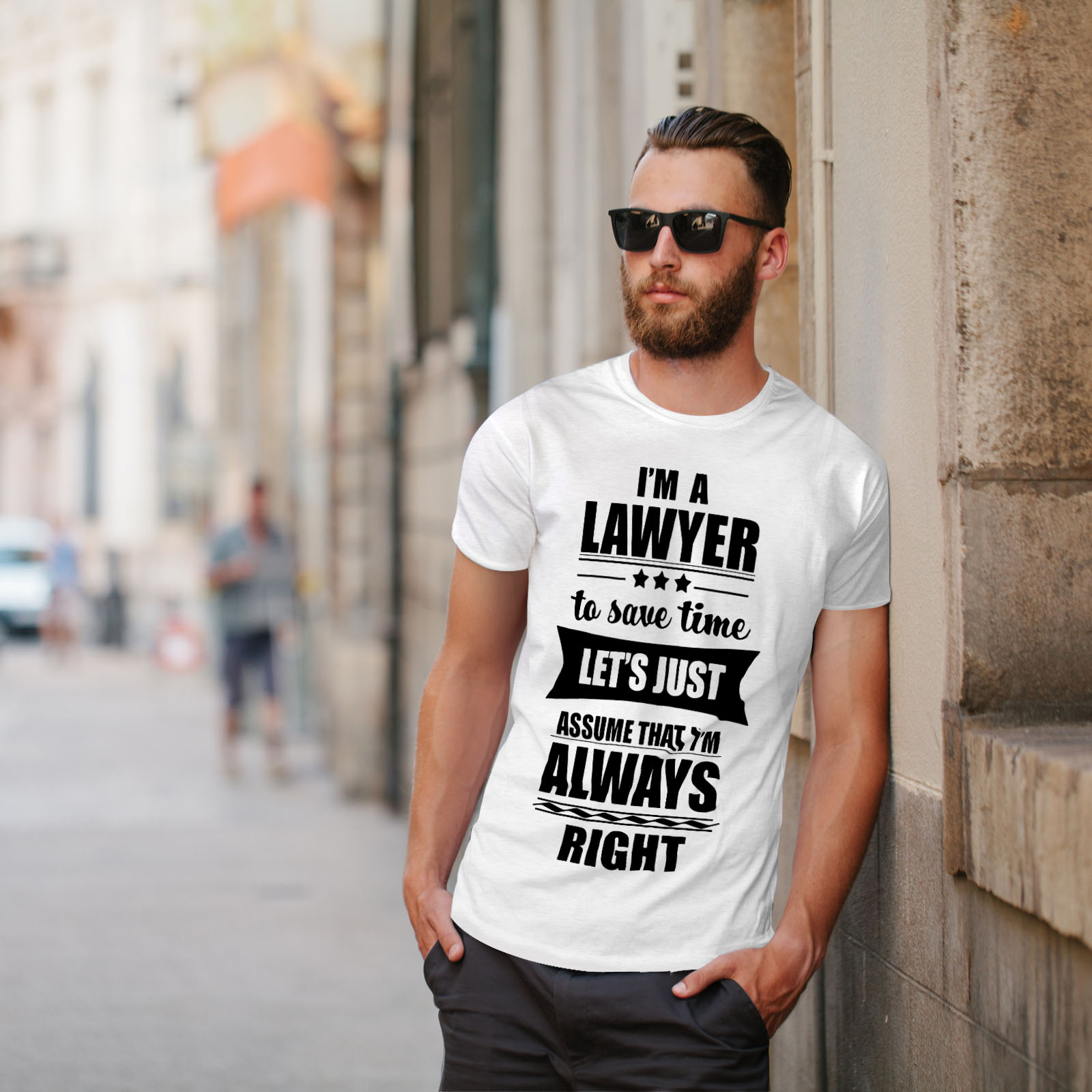 Wellcoda Lawyer Joke Mens T-shirt, Funny Slogan Graphic Design Printed ...