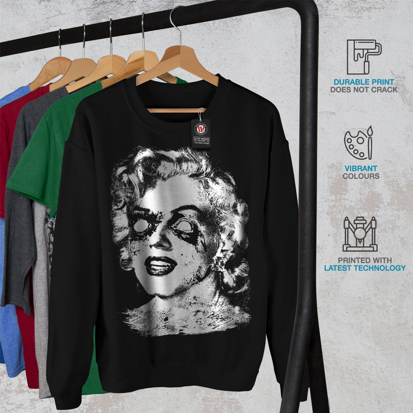 Famous Casual Jumper Wellcoda Murphy Celebrity Audie Mens Contrast Hoodie
