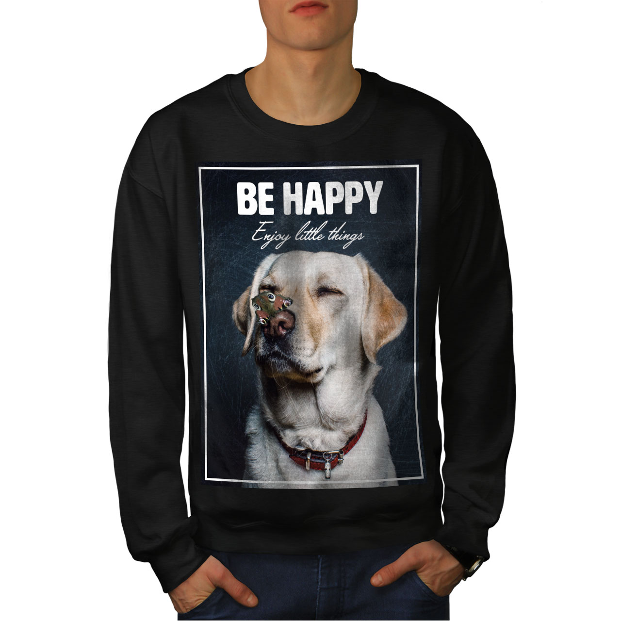 Wellcoda Vet Doctor Husky Mens Contrast Hoodie Dog Happy Casual Jumper