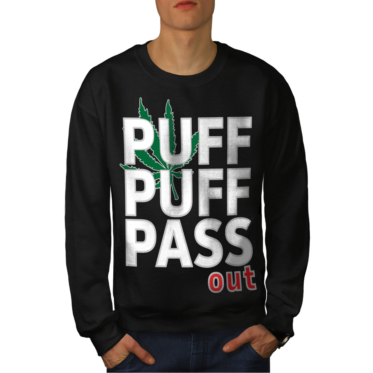 Funny Casual Jumper wellcoda Phantom Cute Rose Mens Sweatshirt