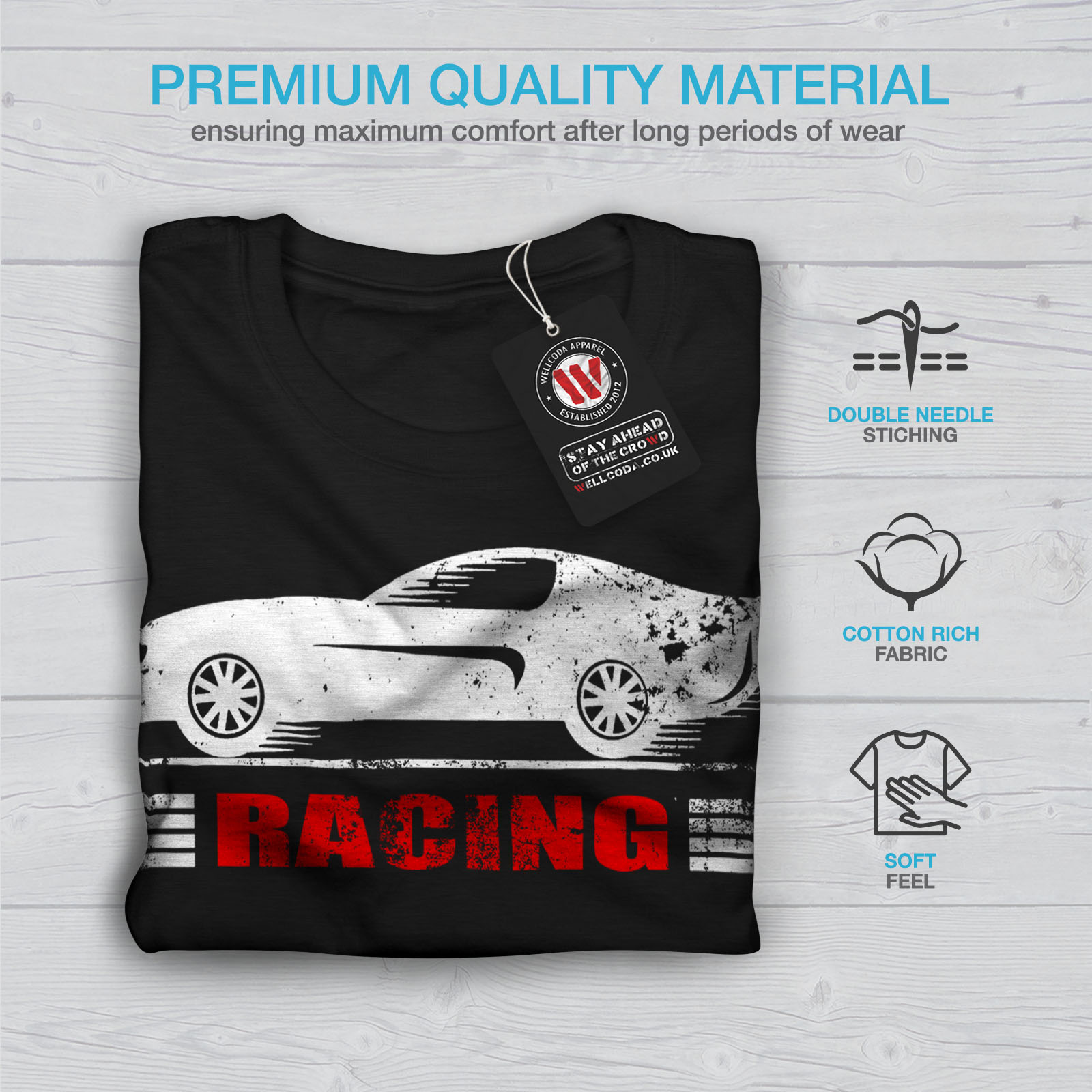 Automobile Graphic Design Wellcoda Buggy Racing Mens Long Sleeve T-shirt