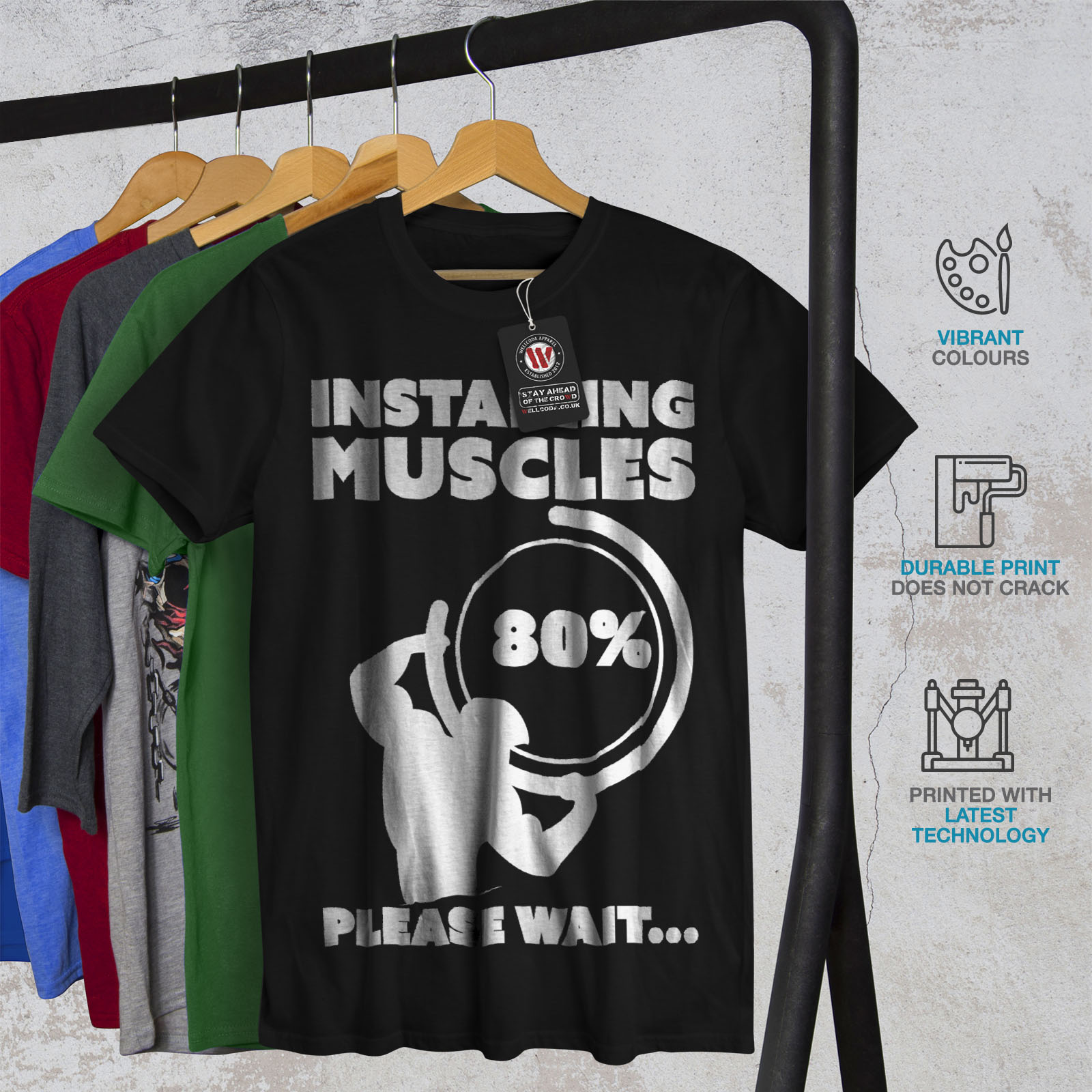Download Wellcoda Muscle Gym Fitness Sport Mens T-shirt, Work Graphic Design Printed Tee | eBay