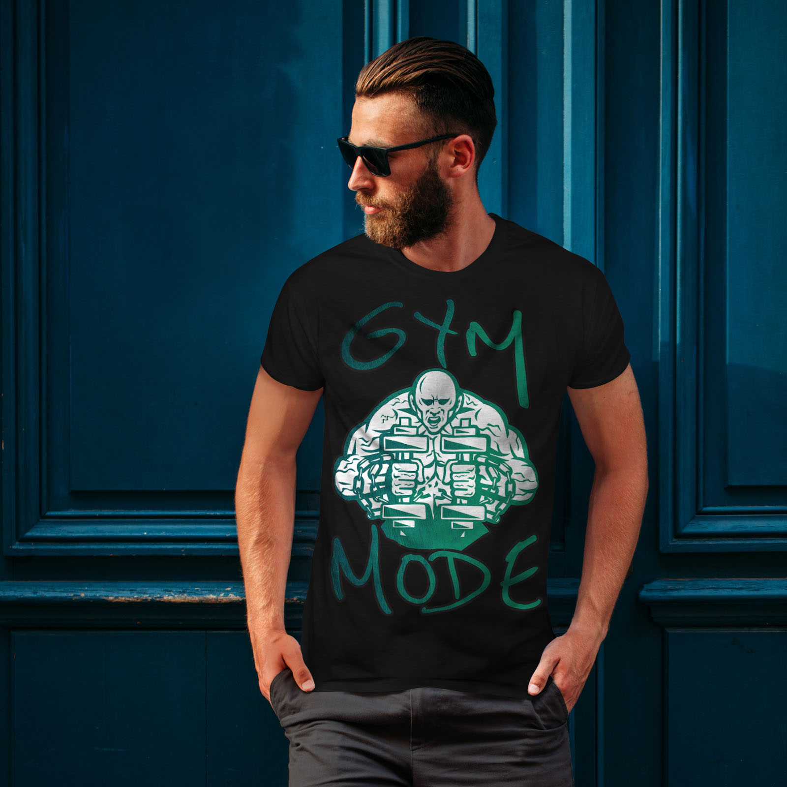 Download Wellcoda Gym Mode Workout Sport Mens T-shirt, Gym Graphic Design Printed Tee | eBay
