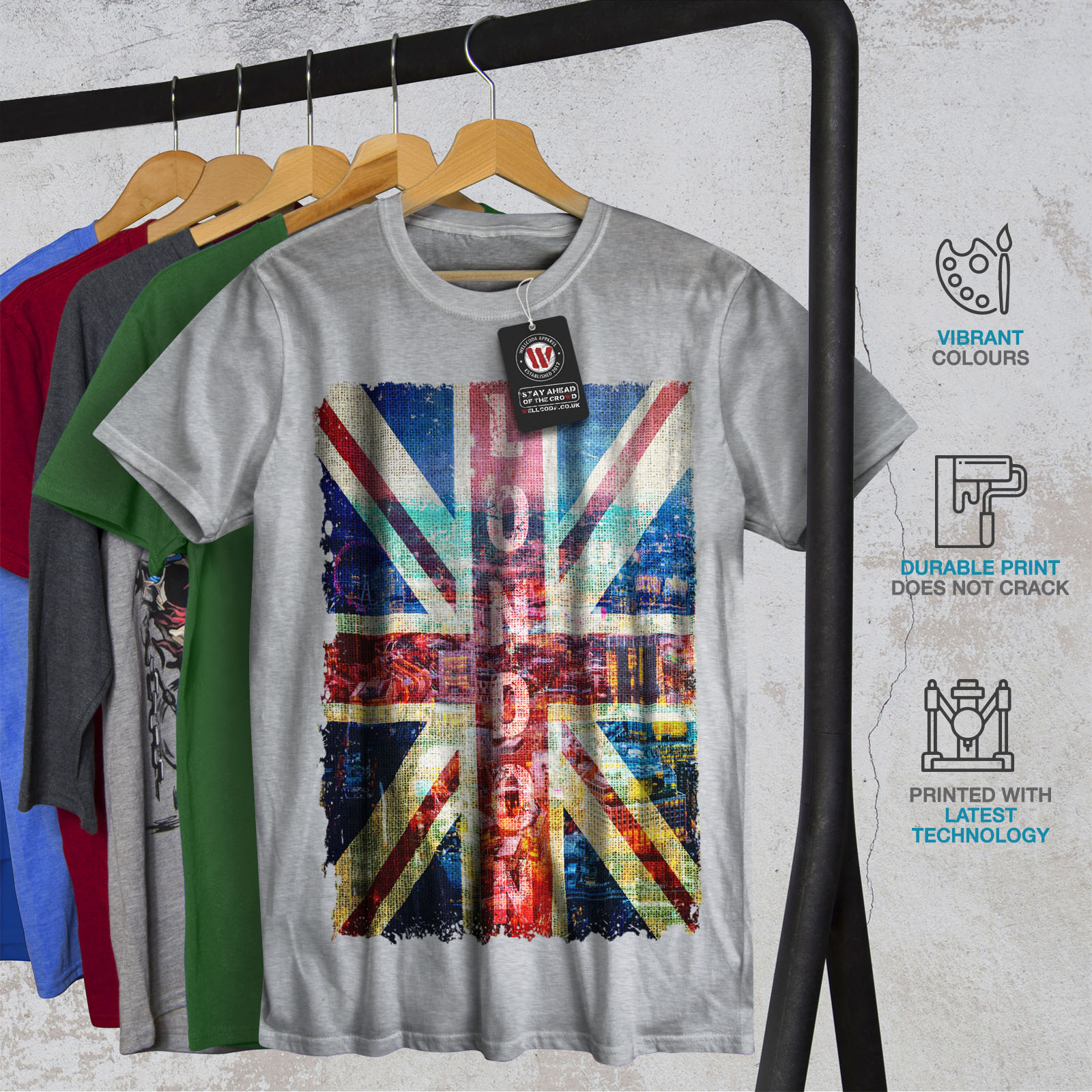 t shirt with uk flag
