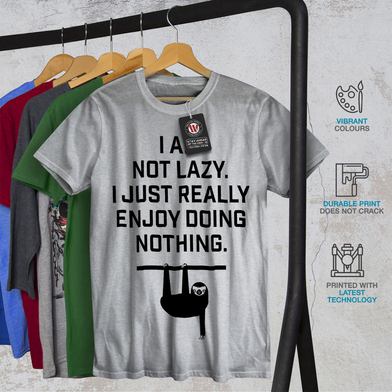 Doing My Best Graphic Style Design Tee Wellcoda Sloth Lazy Womens T-Shirt
