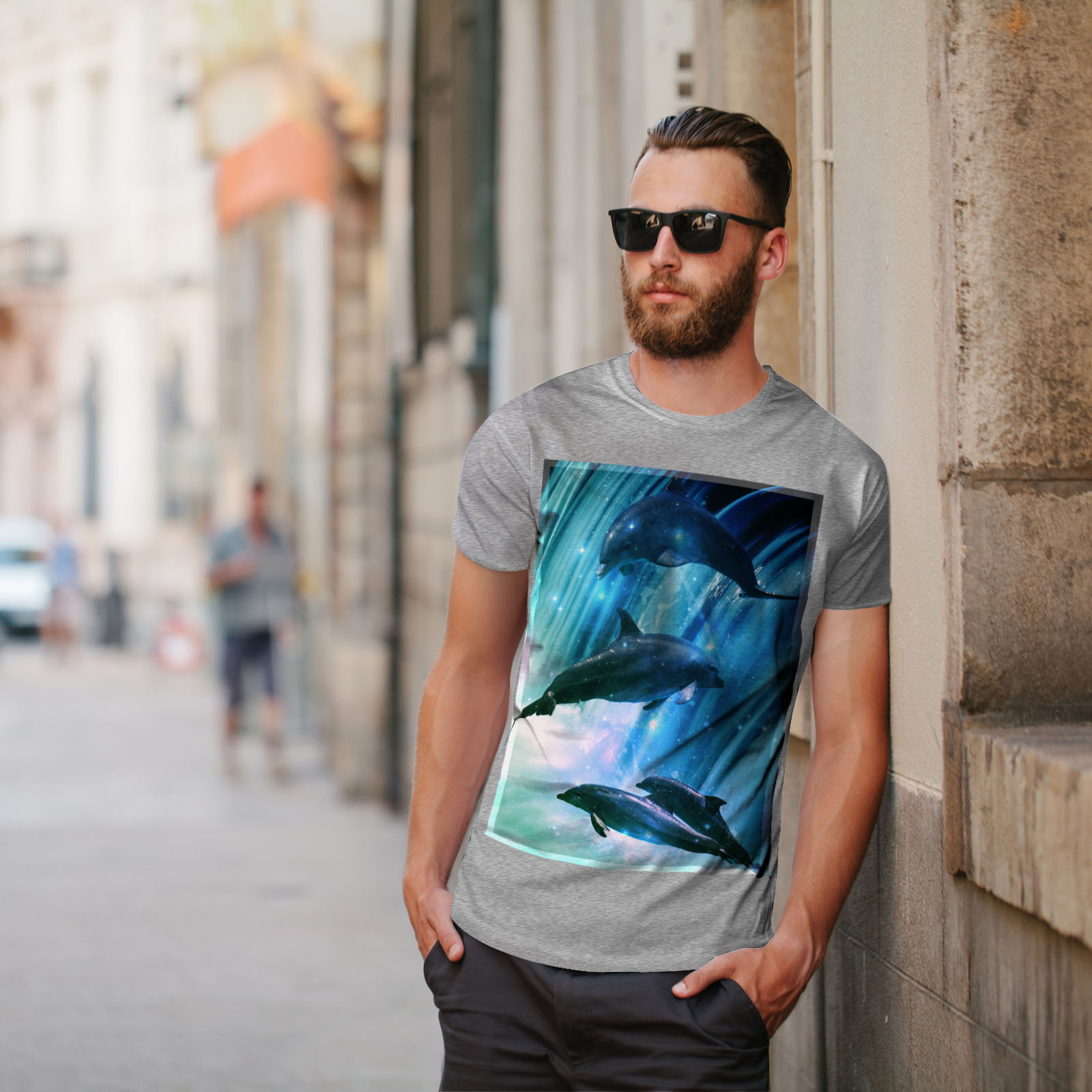 dolphins graphic tee