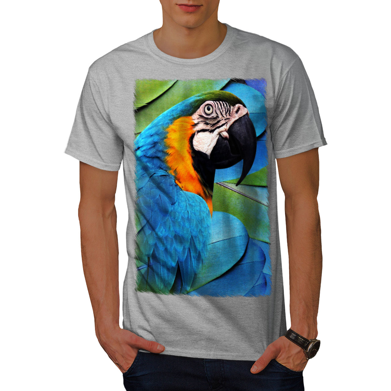 Wellcoda Parrot Bird Cute Womens Sweatshirt Paradise Casual Pullover Jumper