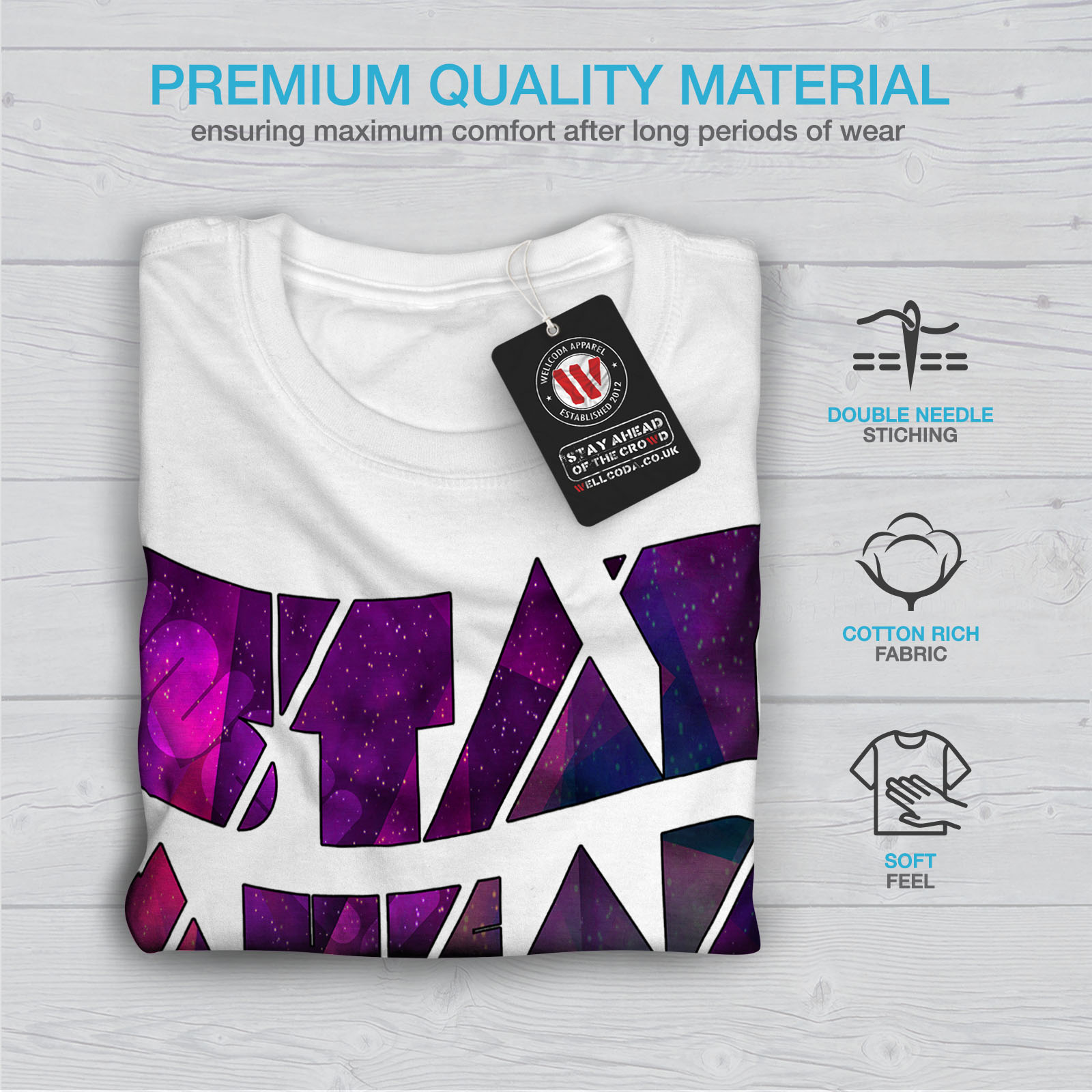 Wellcoda Geometric Unique Mens Tshirt, Attitude Graphic Design Printed