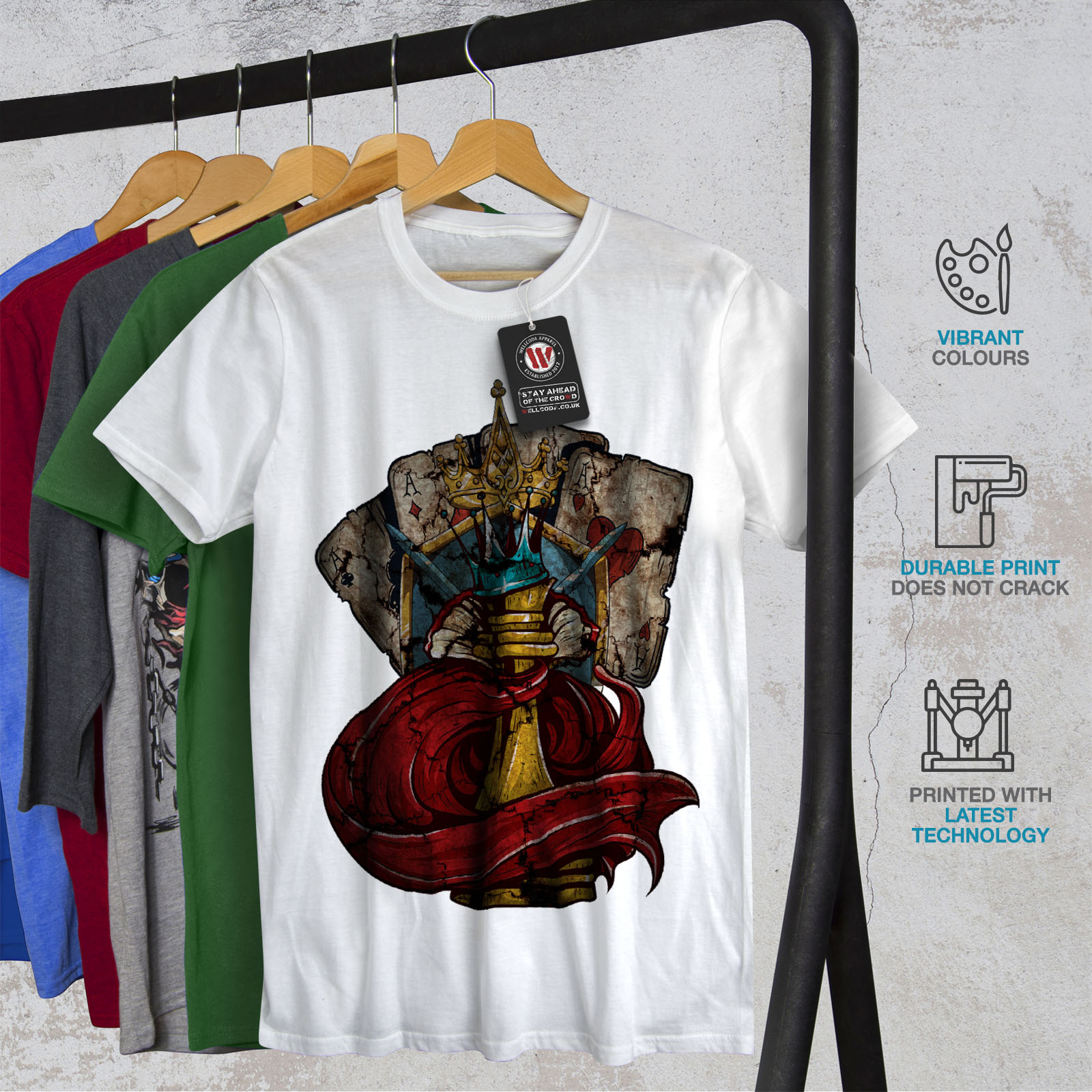 Queen of Cases Graffiti Mens Button Down Short Sleeve Shirt