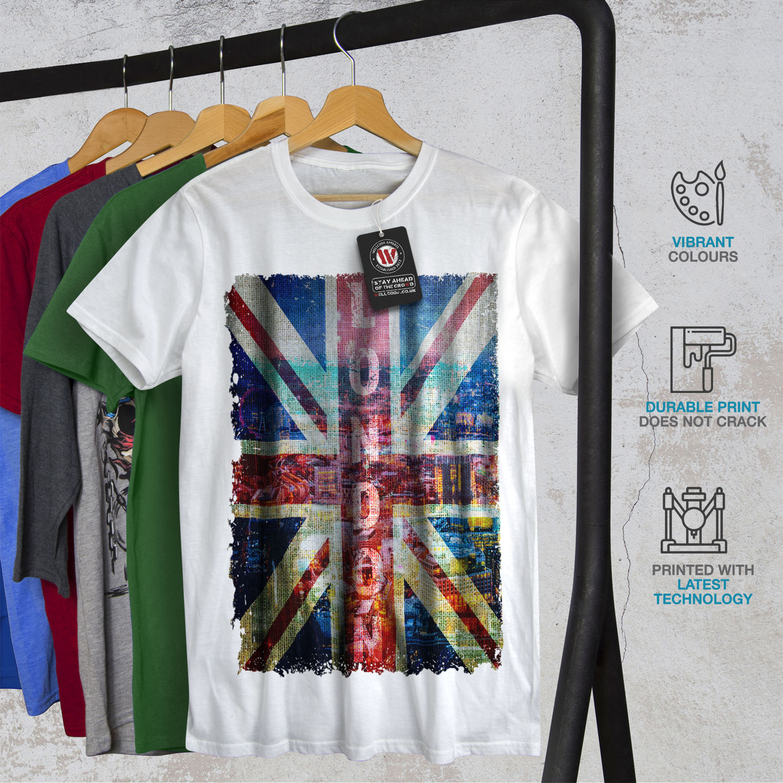 t shirt with uk flag
