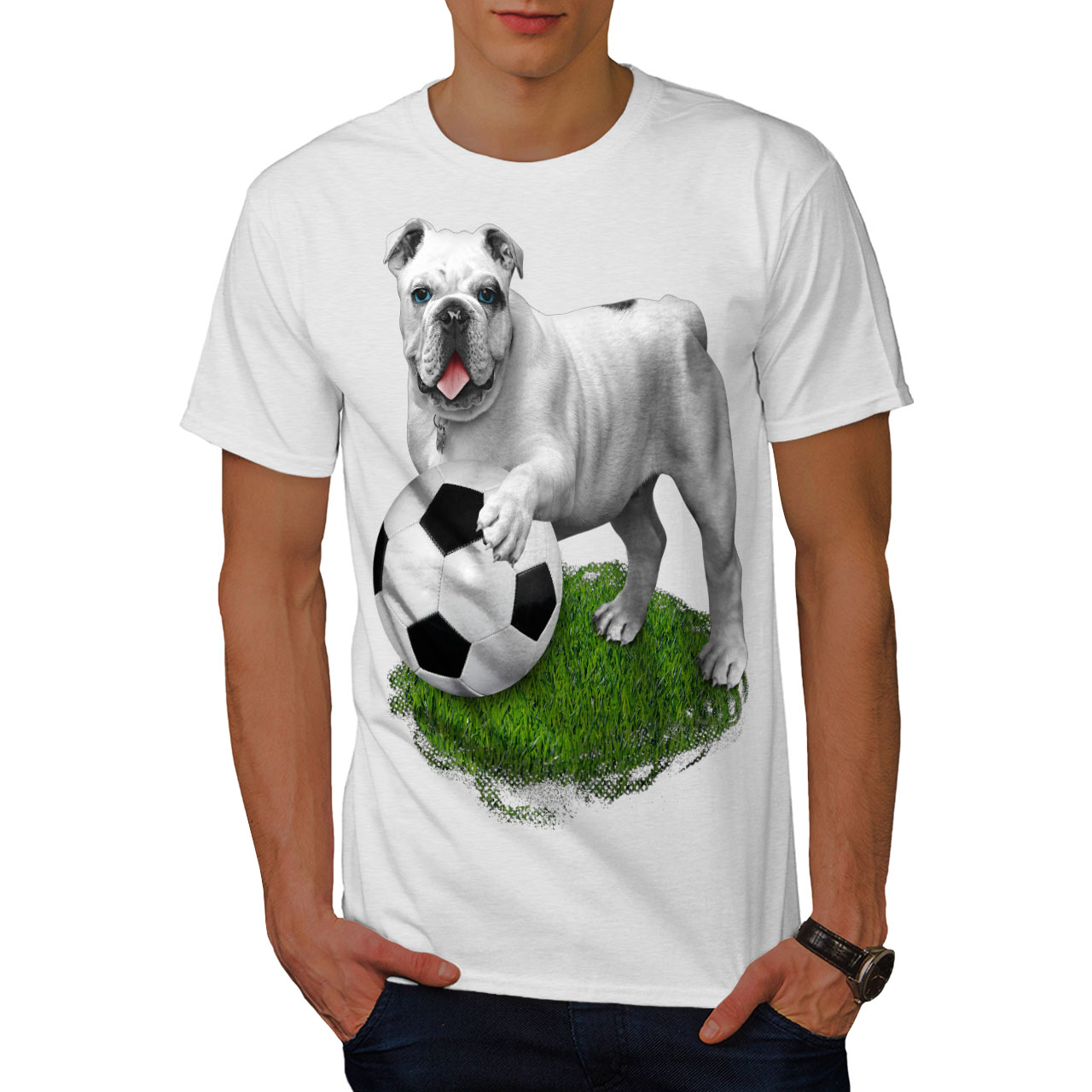 Wellcoda Juego De Fútbol Deporte Hombre Bola Camiseta Diseño gráfico impreso camiseta