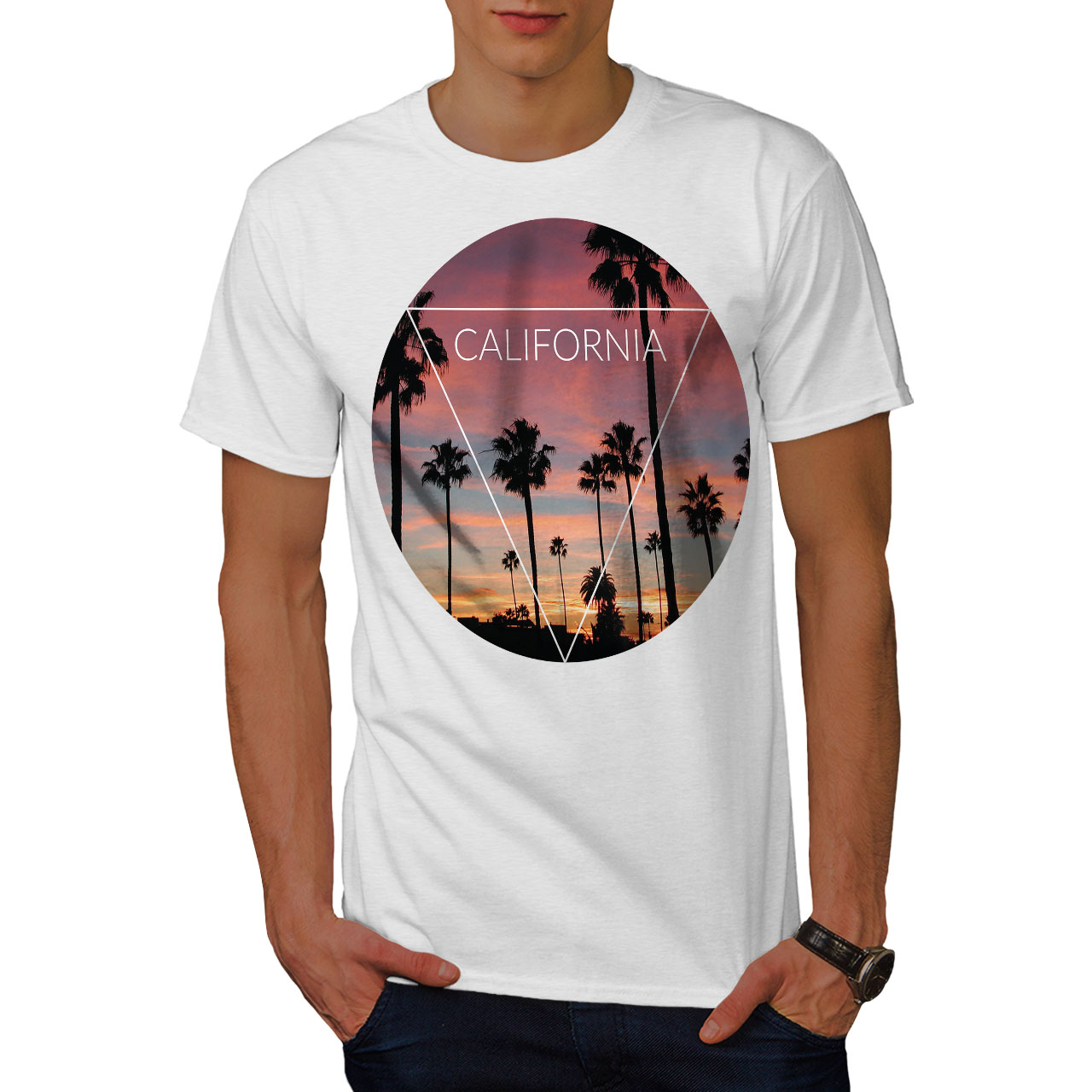 men palm shirt