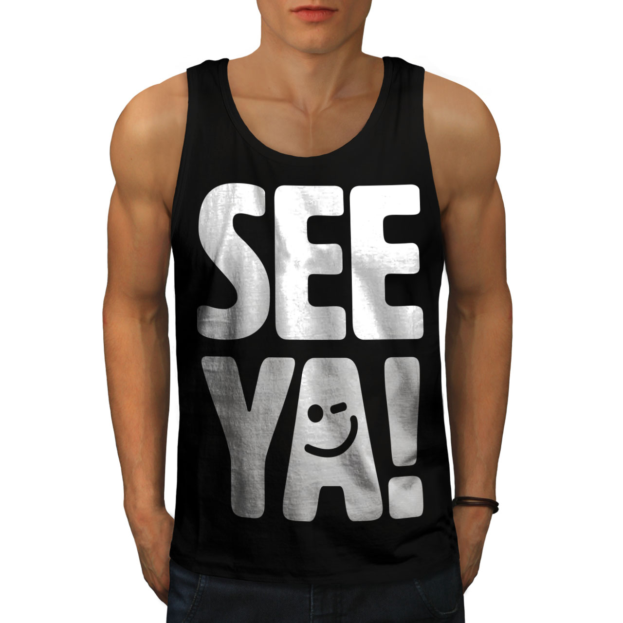 Powerful Active Sports Shirt Wellcoda Flash Stylish Art Mens Tank Top