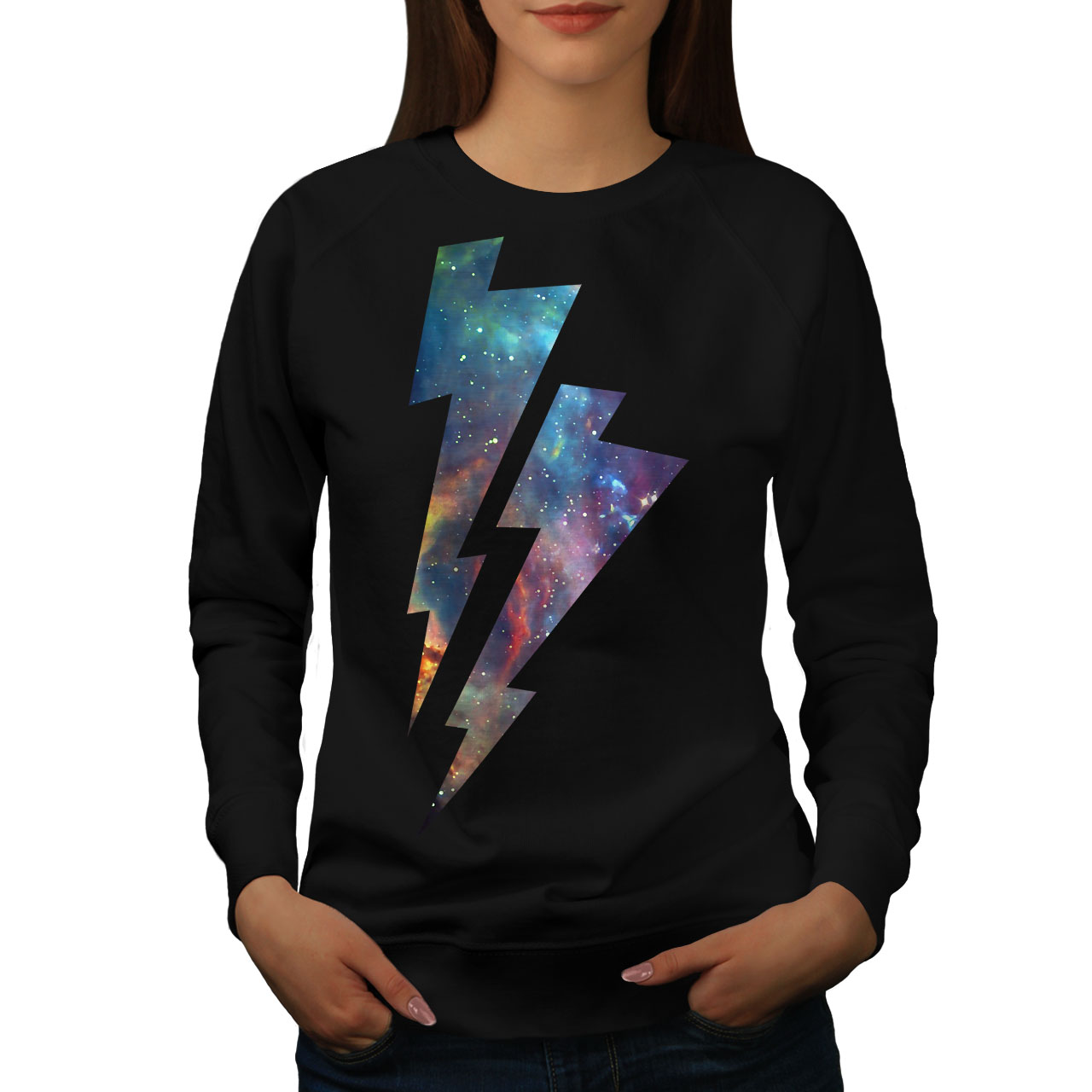 wellcoda Atlanta Skyline Dark Mens Sweatshirt Town Casual Jumper