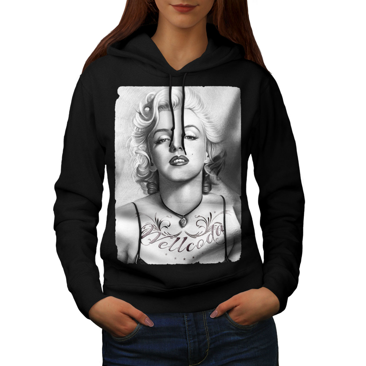wellcoda Marilyn Hot Mens Sweatshirt Woman Casual Jumper wellcoda Marilyn Hot Mens Sweatshirt Woman Casual Jumper