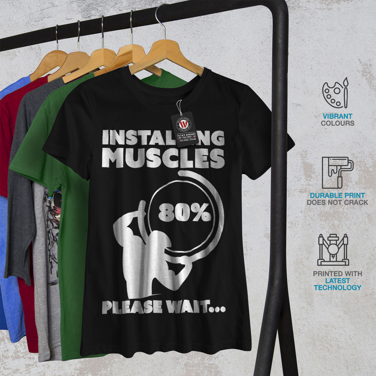 Download Wellcoda Muscle Gym Fitness Sport Womens T-shirt, Work Casual Design Printed Tee | eBay