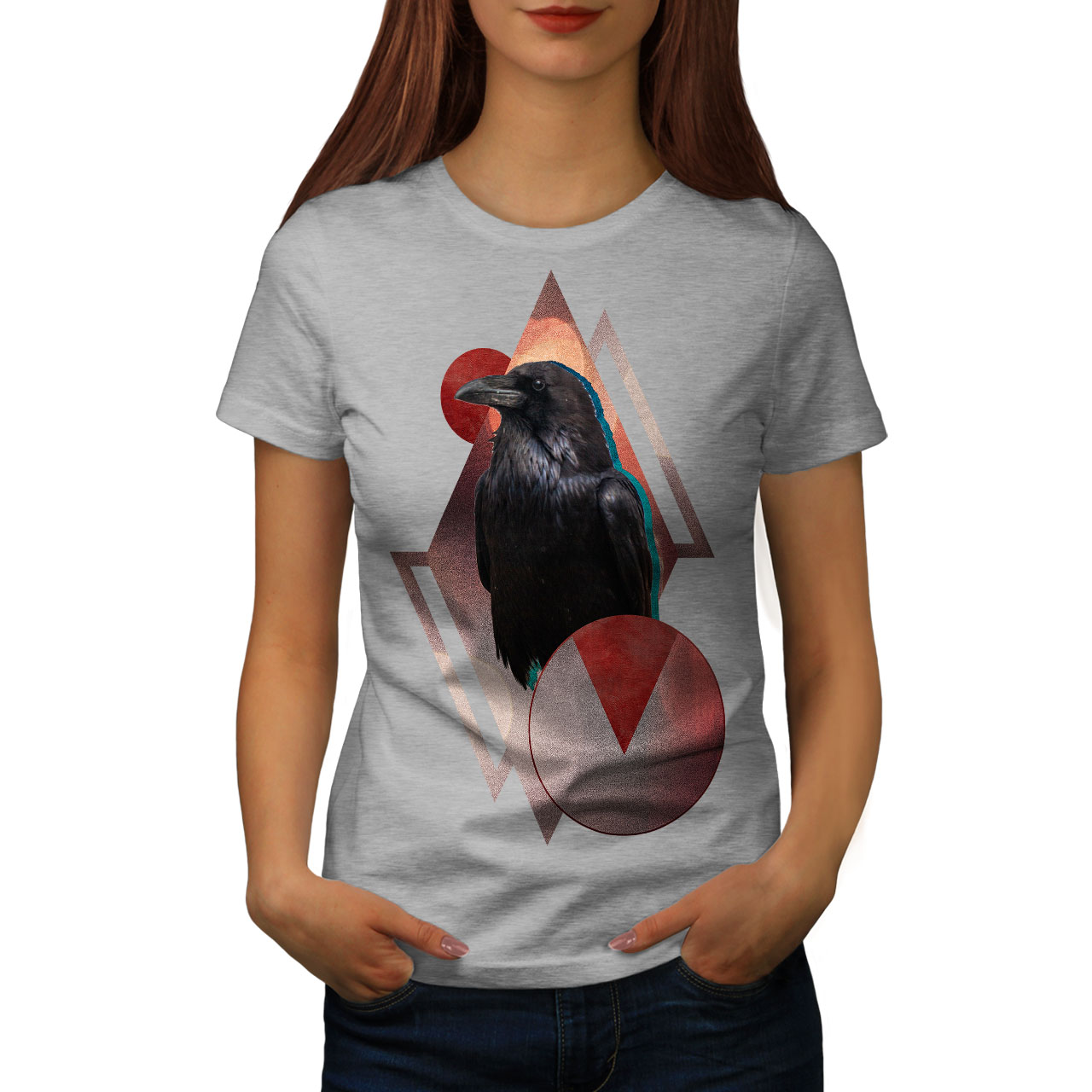 Crow Raven Novelty Animal Women T-shirt S-2XL NEW | Wellcoda | eBay