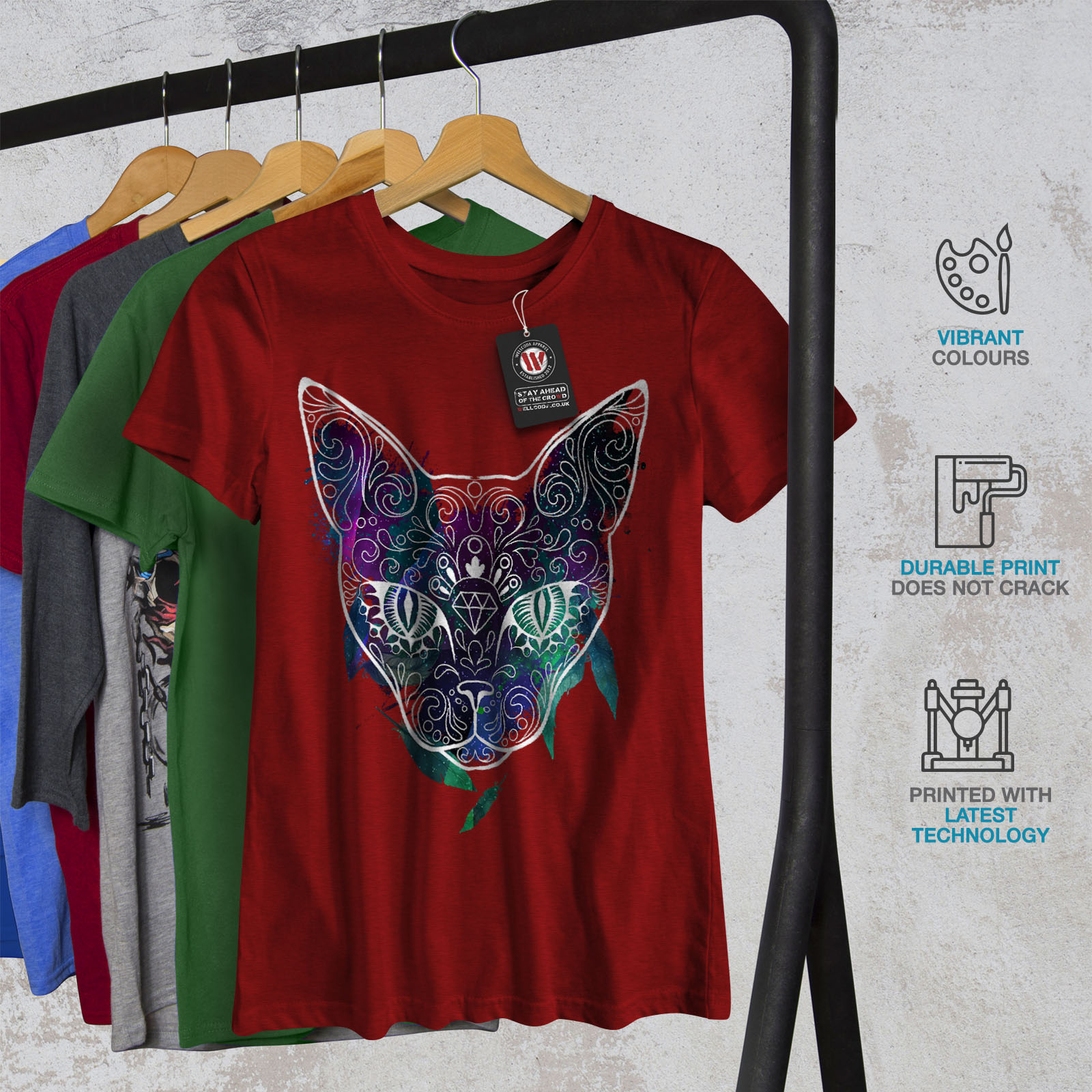 Mystic Nouveau Cosmos Animal Chat Femmes T-shirt Nouveau Mystic d08f4f Mystic Nouveau Cosmos Animal Chat Femmes T-shirt Nouveau Mystic d08f4f