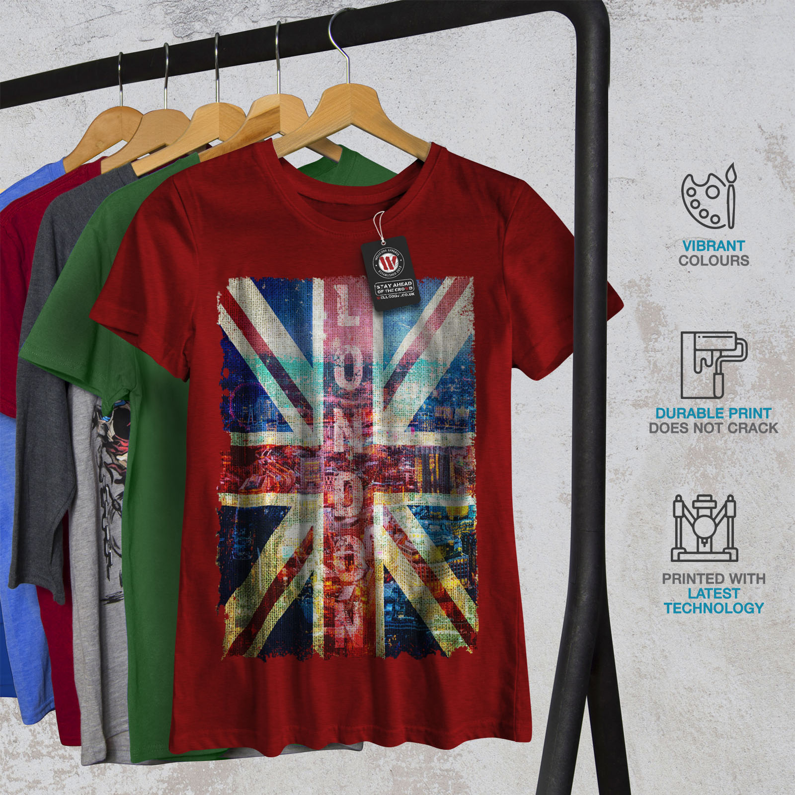t shirt with uk flag