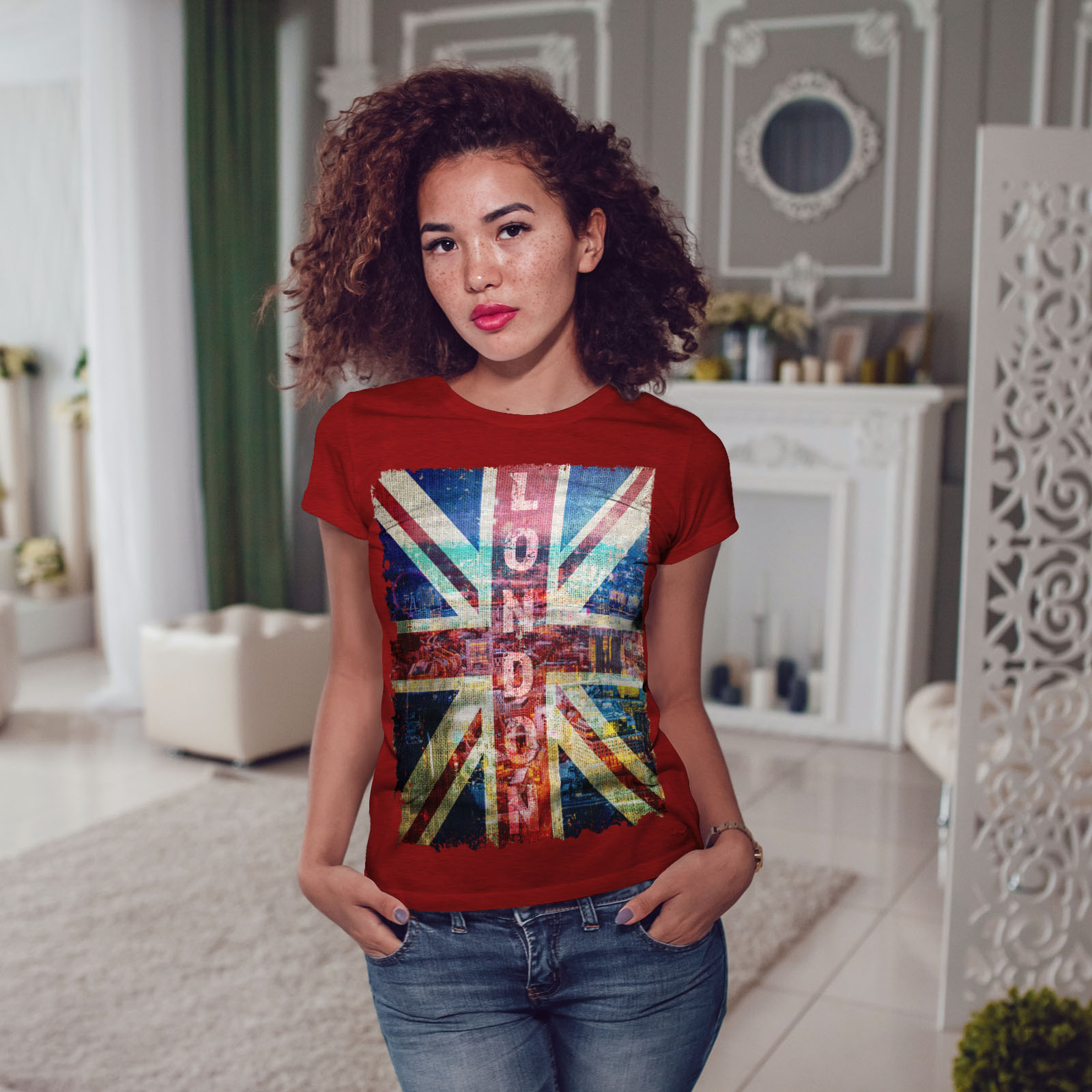 t shirt with uk flag