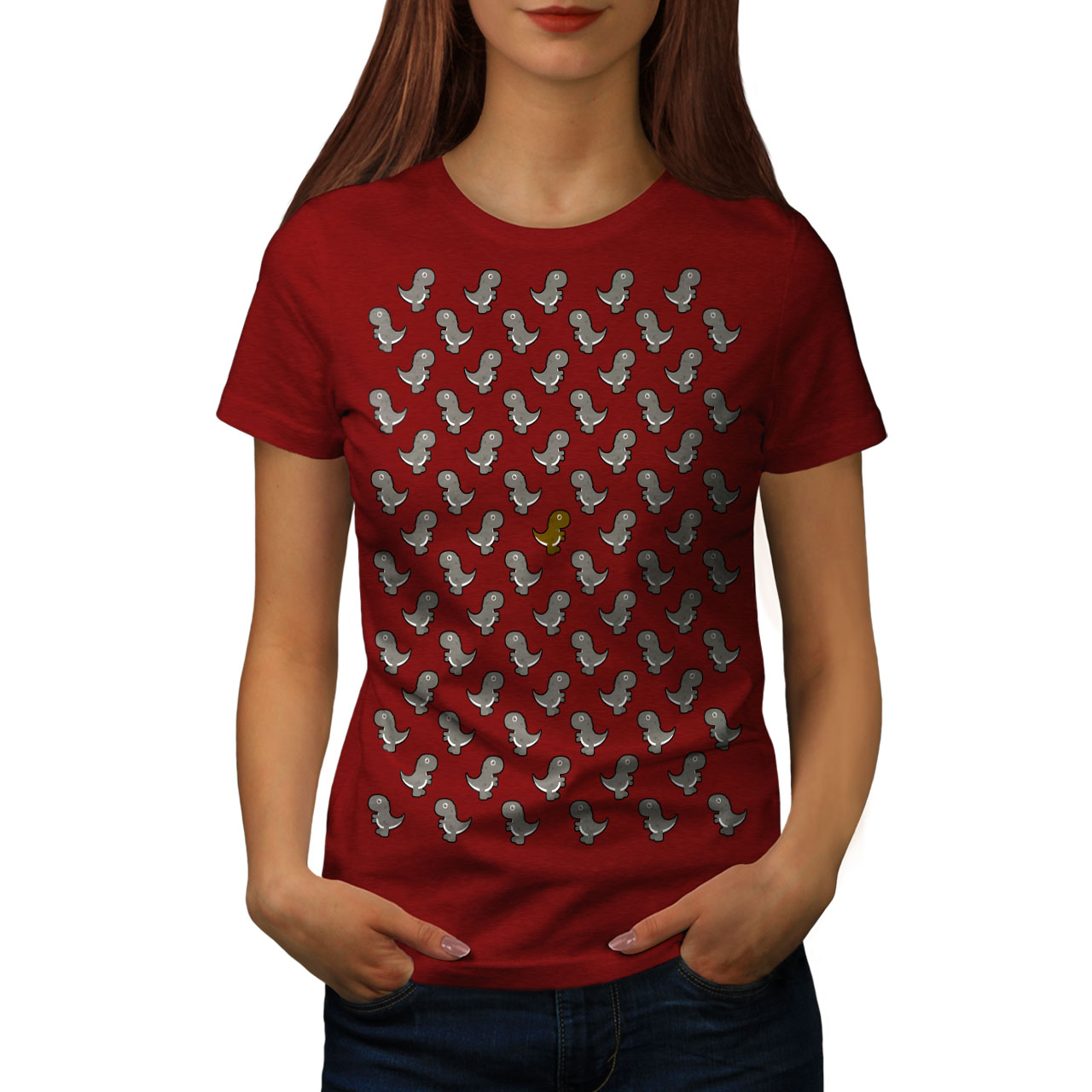Download Wellcoda Cute Dinosaur Toy Womens T-shirt, Multiple Casual ...