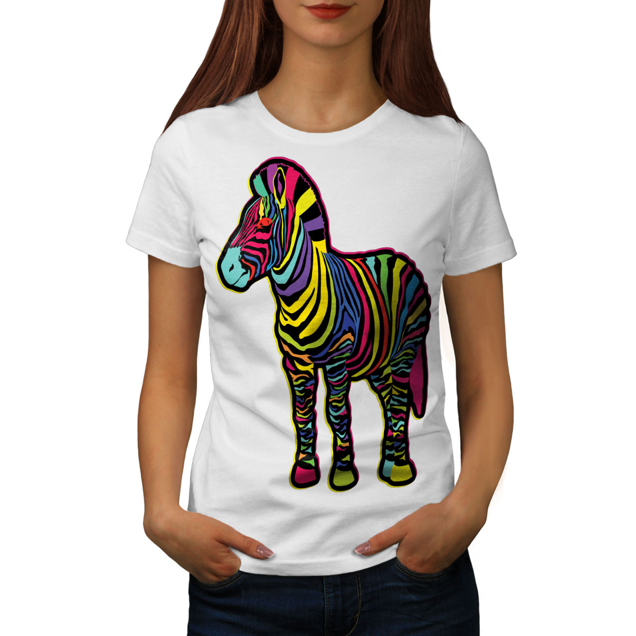 Psychedelic Beast Animal Women T-shirt S-2XL NEW | Wellcoda | eBay