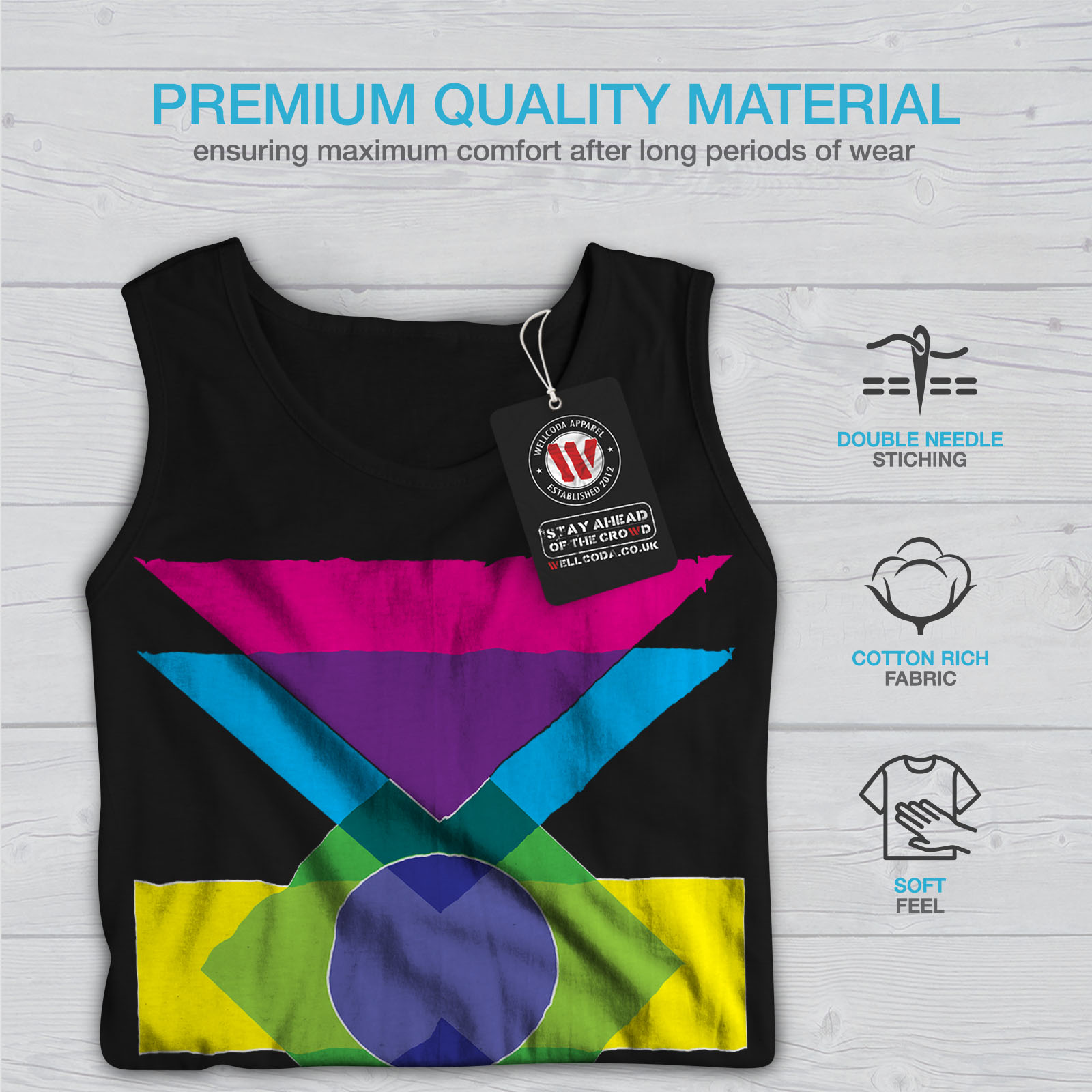 Geometric Unique Wellcoda Women Tank Top NEWWellcoda