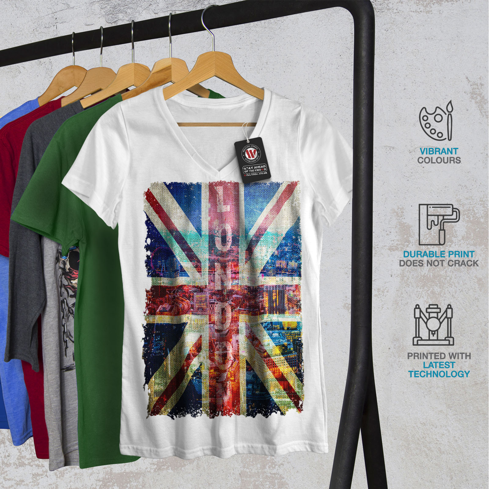 t shirt with uk flag