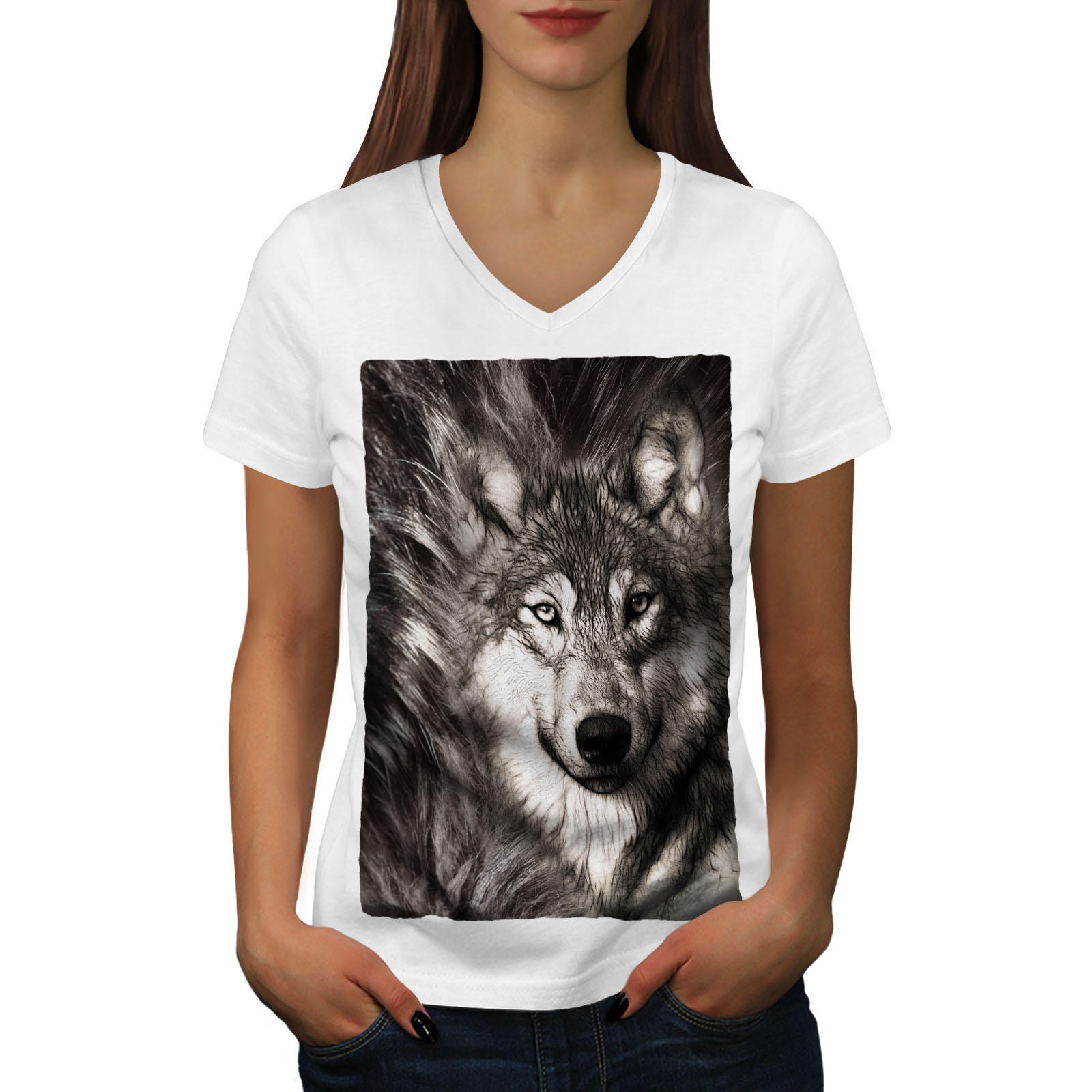 Wolf t hot sale shirt damen