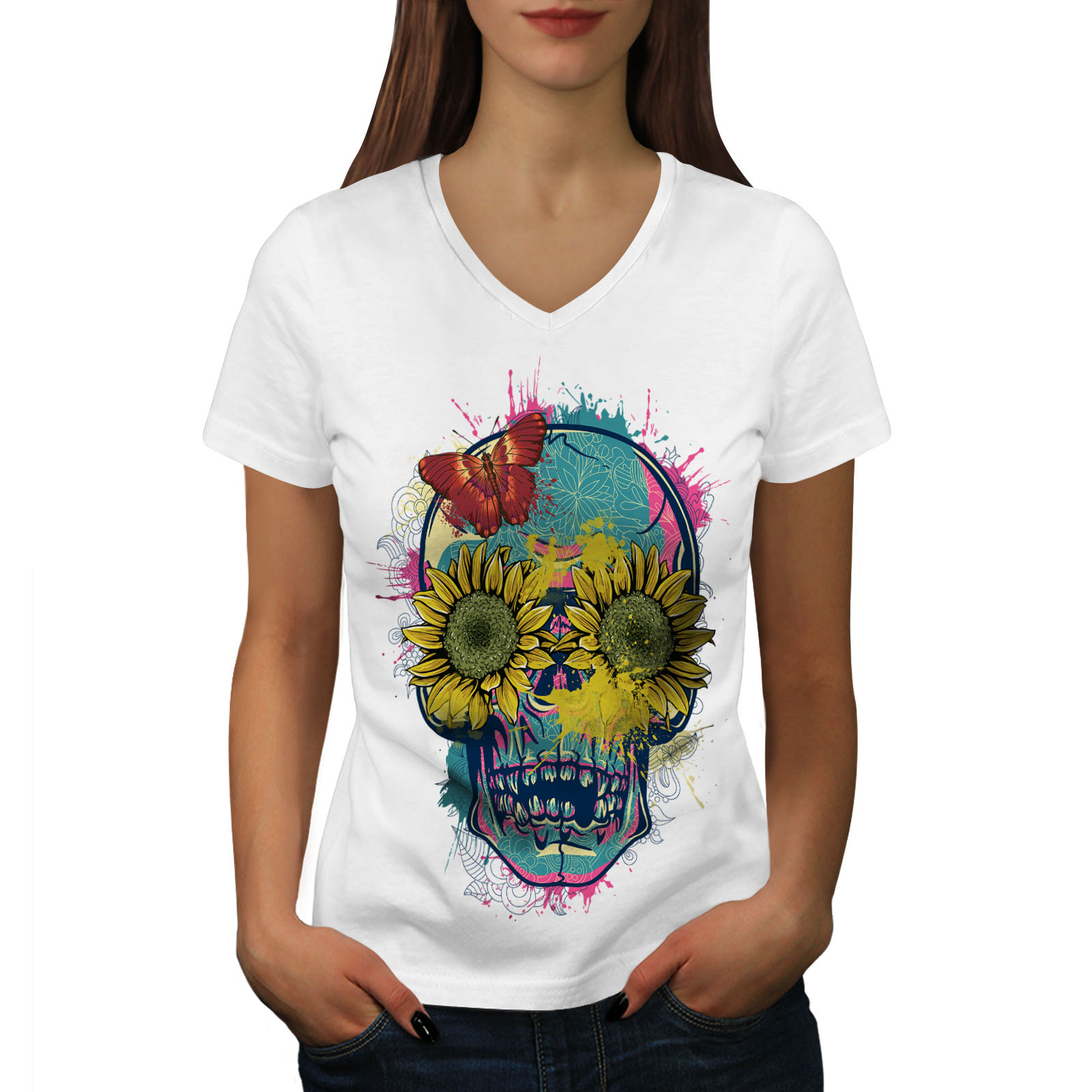 TOTOD Women Cute Sunflower T Shirts Summer Funny Floral Short Sleeve Graphic Cotton Tees Tops TOTOD Women Cute Sunflower T Shirts Summer Funny Floral Short Sleeve Graphic Cotton Tees Tops
