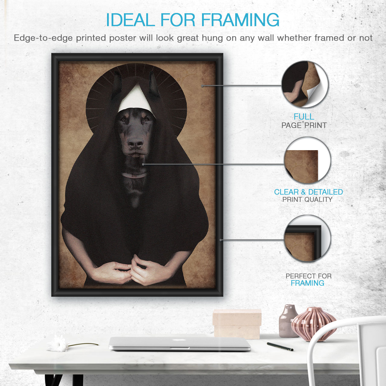 Doberman Animal Cool Matte//Glossy PosterWellcoda